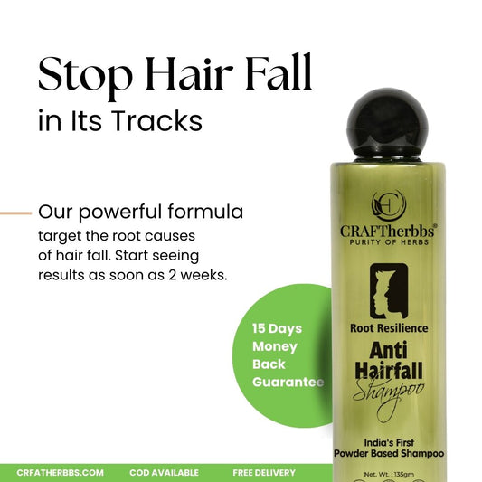 Reclaim Your Hair’s Strength with CRAFTHerbbs Root Resilience Anti-Hair Fall Shampoo