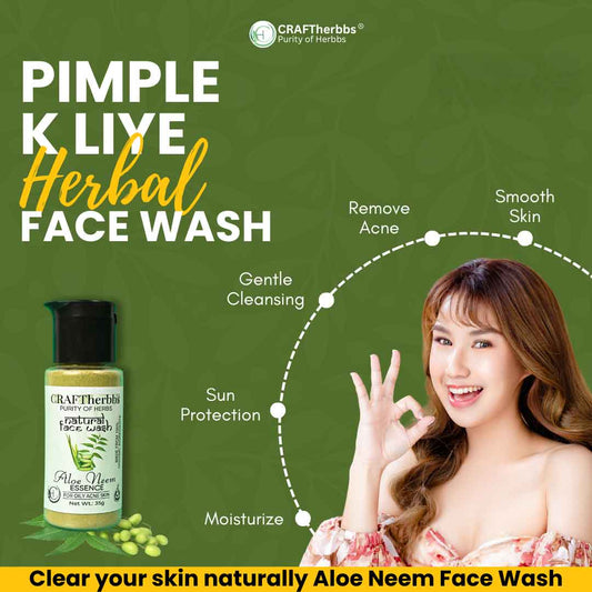 Glow Naturally with CRAFTHerbbs Herbal Haldi Chandan Blend Face Wash