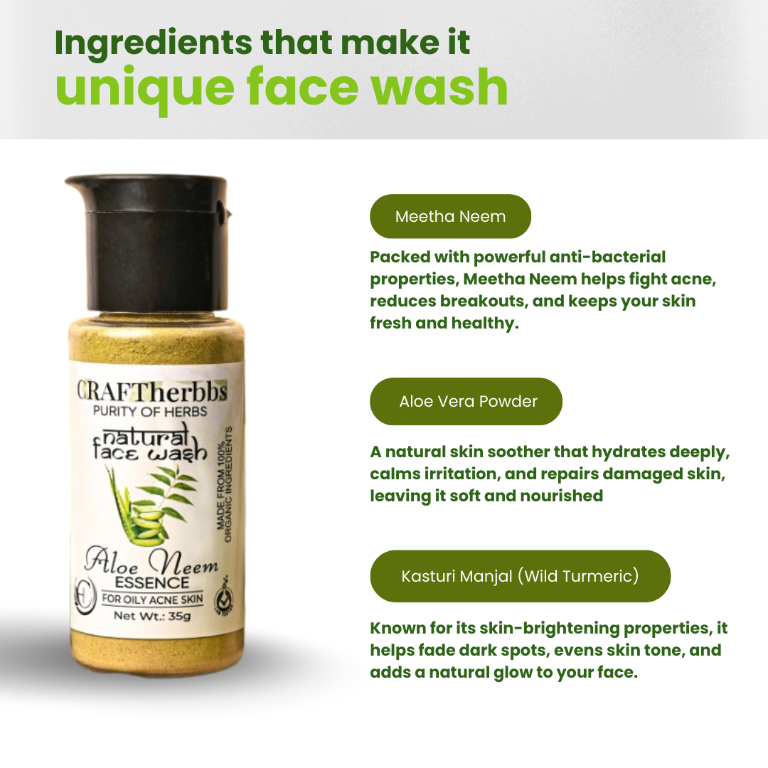 Herbal Neem Essence Face Wash | Remove Acne