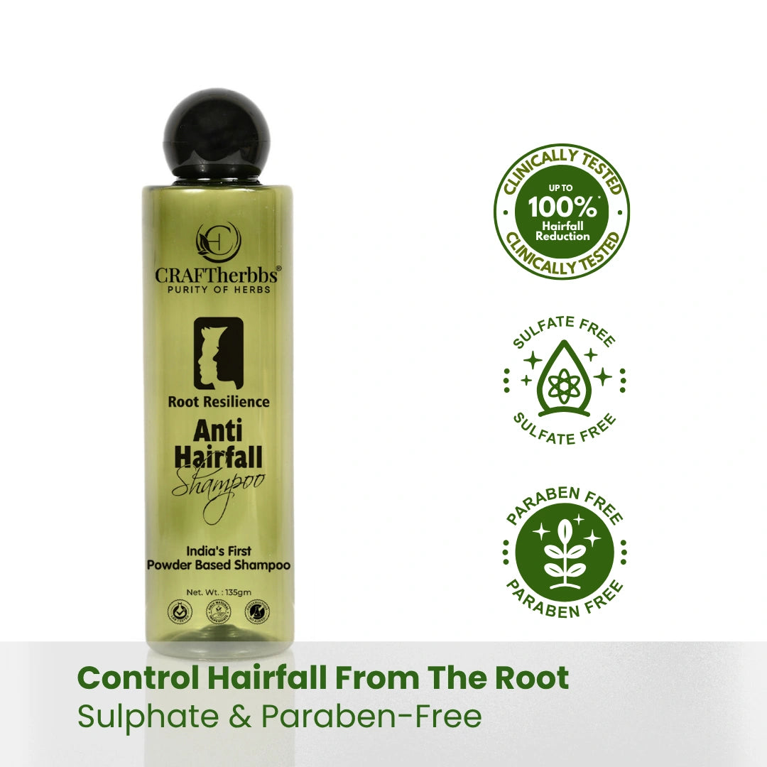 Root Resilience (Anti Hair fall) Non-Drying Shampoo Sulfate Free, Paraben free