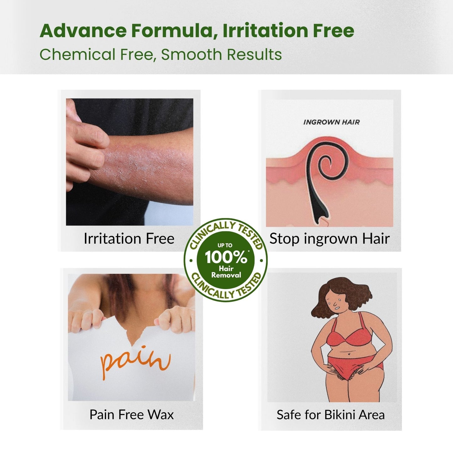 Herbal FloraWisp Pain Free Full Body Wax Powder | 100g
