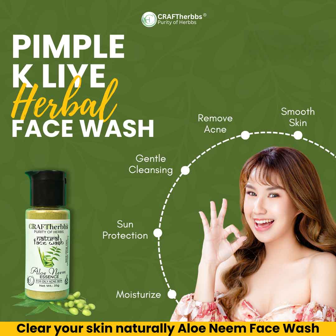 Glow Naturally with CRAFTHerbbs Herbal Haldi Chandan Blend Face Wash
