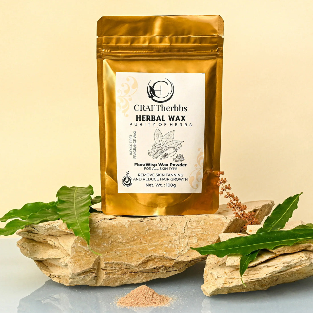 Unlock Silky Smooth Skin with CraftHerbbs' Herbal FloraWisp Wax Powder
