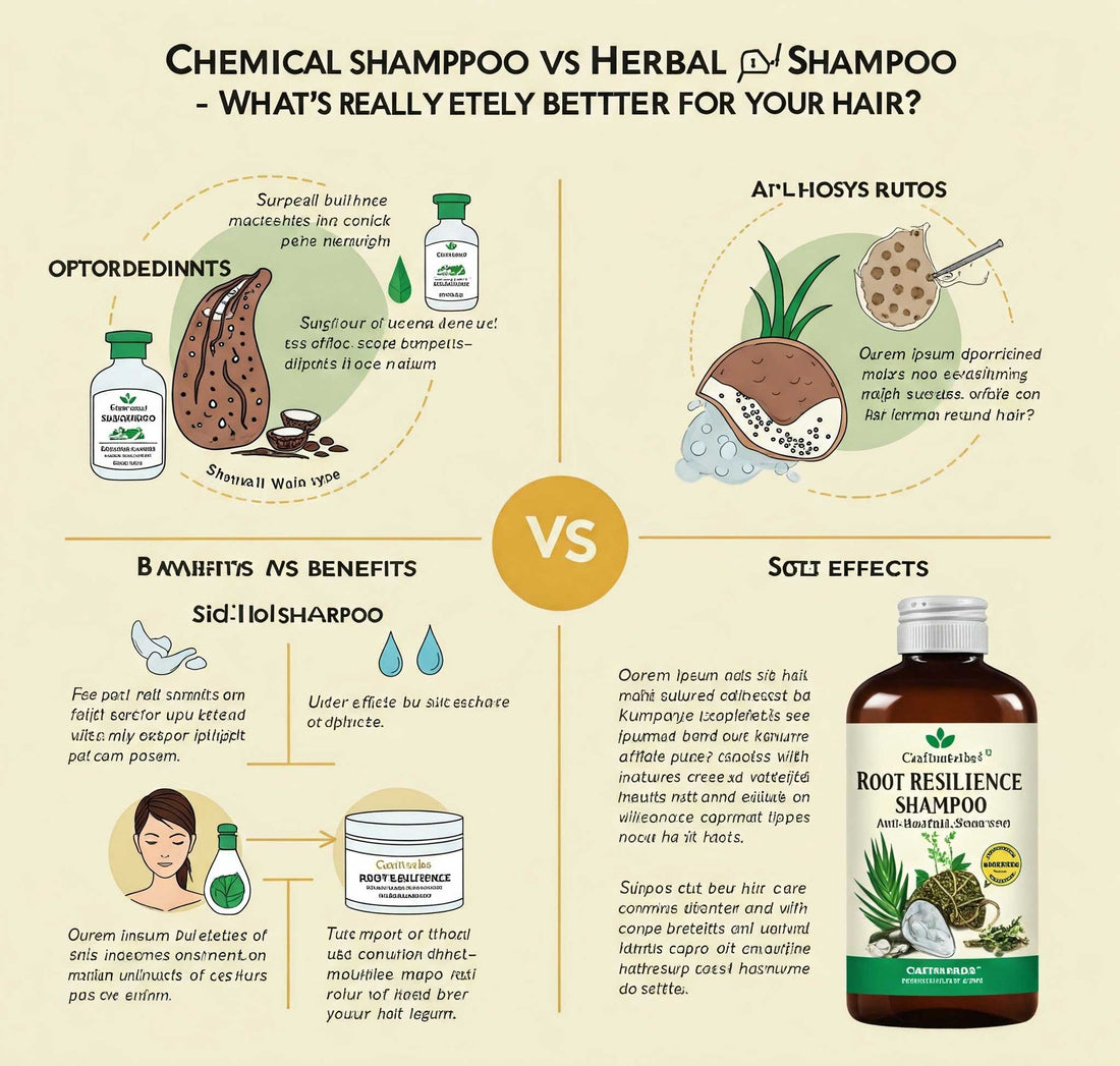 Chemical Shampoo vs Herbal Shampoo – What’s Really Better for Your Hair?