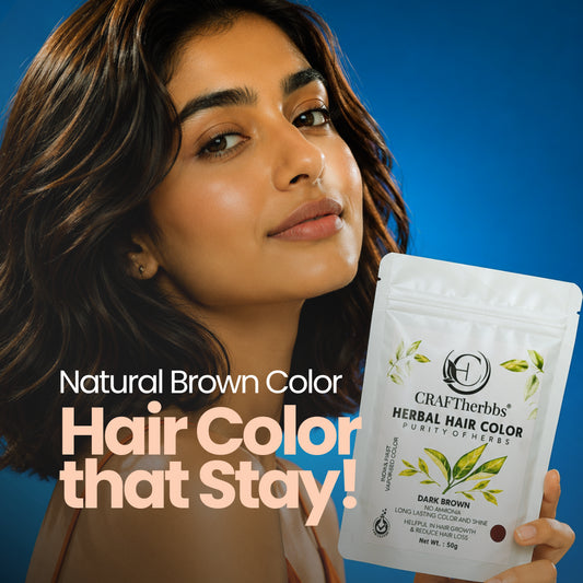 Herbal Beard & Hair Color - Brown |NO AMMONIA|50g