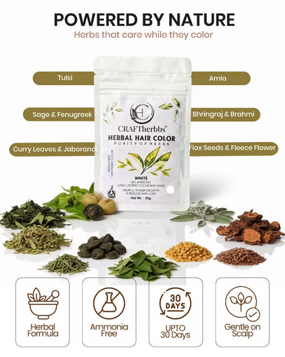 Herbal Beard & Hair Color - Brown |NO AMMONIA|50g
