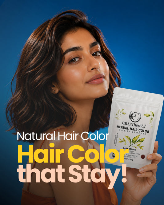 Herbal Beard & Hair Color - Brown |NO AMMONIA|50g