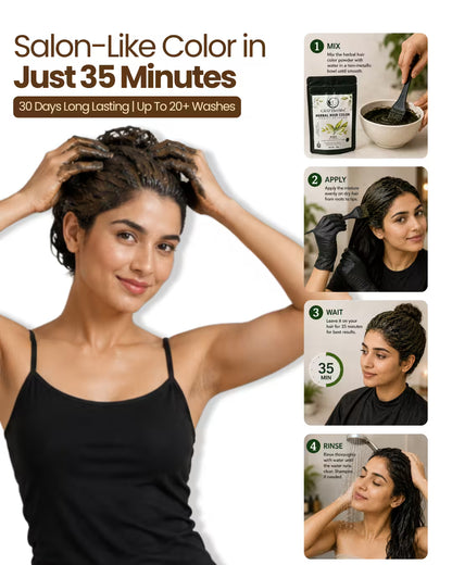 Herbal Beard & Hair Color - Brown |NO AMMONIA|50g