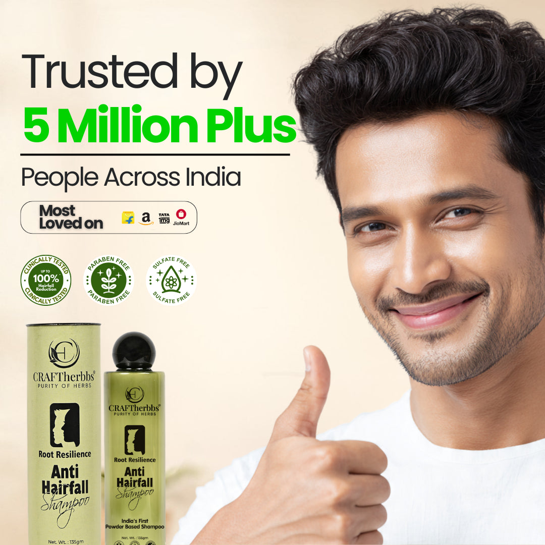 Root Resilience (Anti Hair fall) Non-Drying Shampoo Sulfate Free, Paraben free