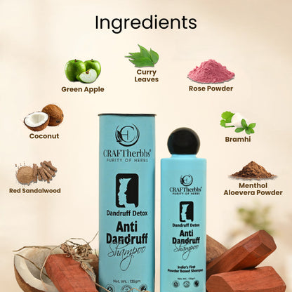 Dandruff Detox (Anti Dandruff) Non-Drying Shampoo Sulfate Free, Paraben free