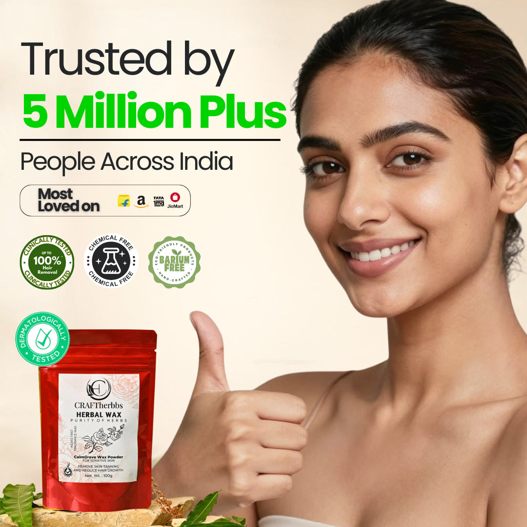 Herbal CalmGrove PAIN FREE Full Body Wax Powder | 100g