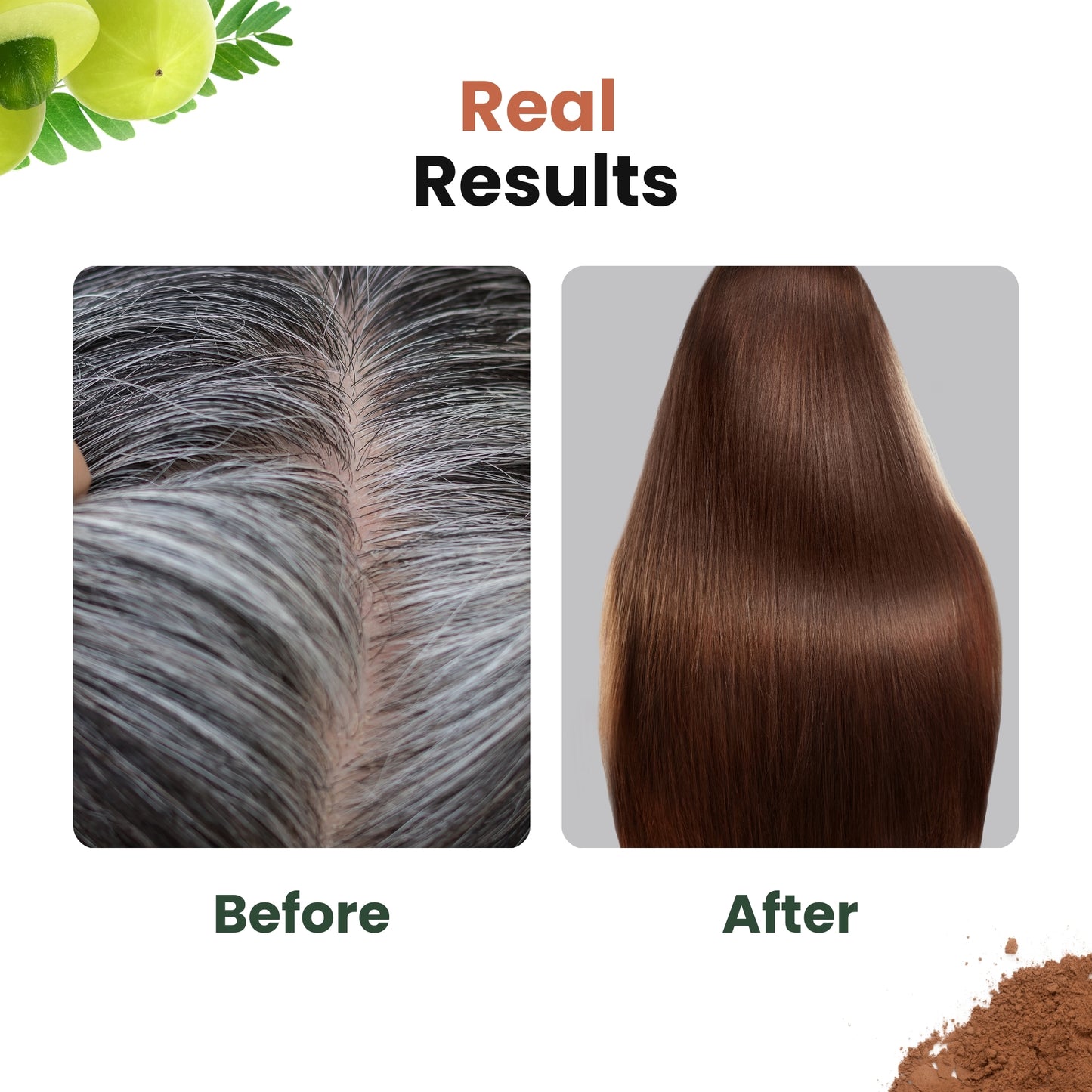 Herbal Beard & Hair Color - Brown |NO AMMONIA|50g
