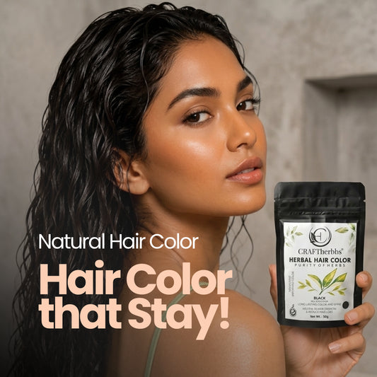 Herbal Hair & Beard Color | Black | NO AMMONIA | 50g
