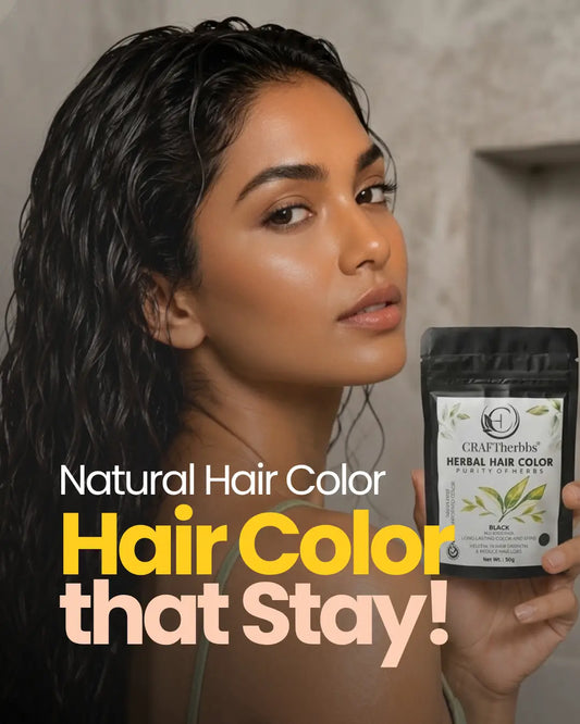Herbal Hair & Beard Color | Black | NO AMMONIA | 50g