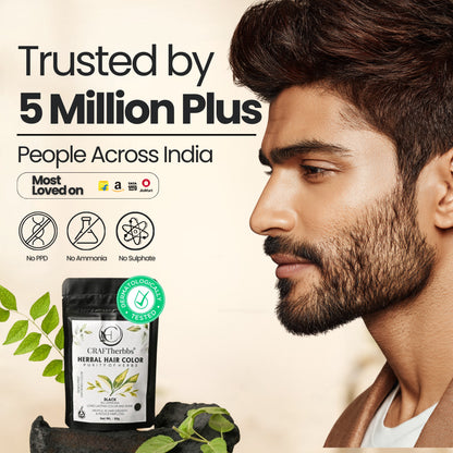 Herbal Beard & Hair Color - Brown |NO AMMONIA|50g