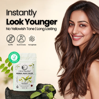 Herbal Beard & Hair Color - Brown |NO AMMONIA|50g