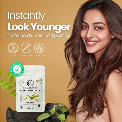 Herbal Beard & Hair Color - Brown |NO AMMONIA|50g