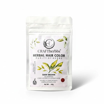 Herbal Beard & Hair Color - Brown |NO AMMONIA|50g