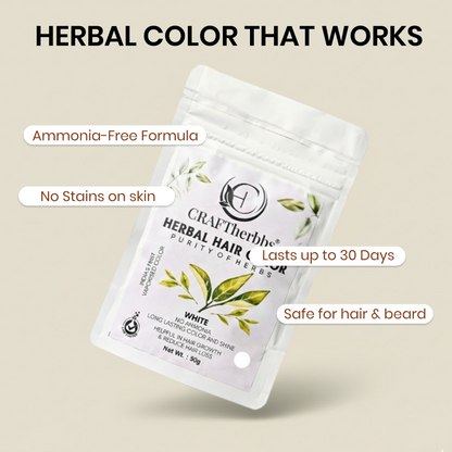 Herbal Beard & Hair Color - Brown |NO AMMONIA|50g