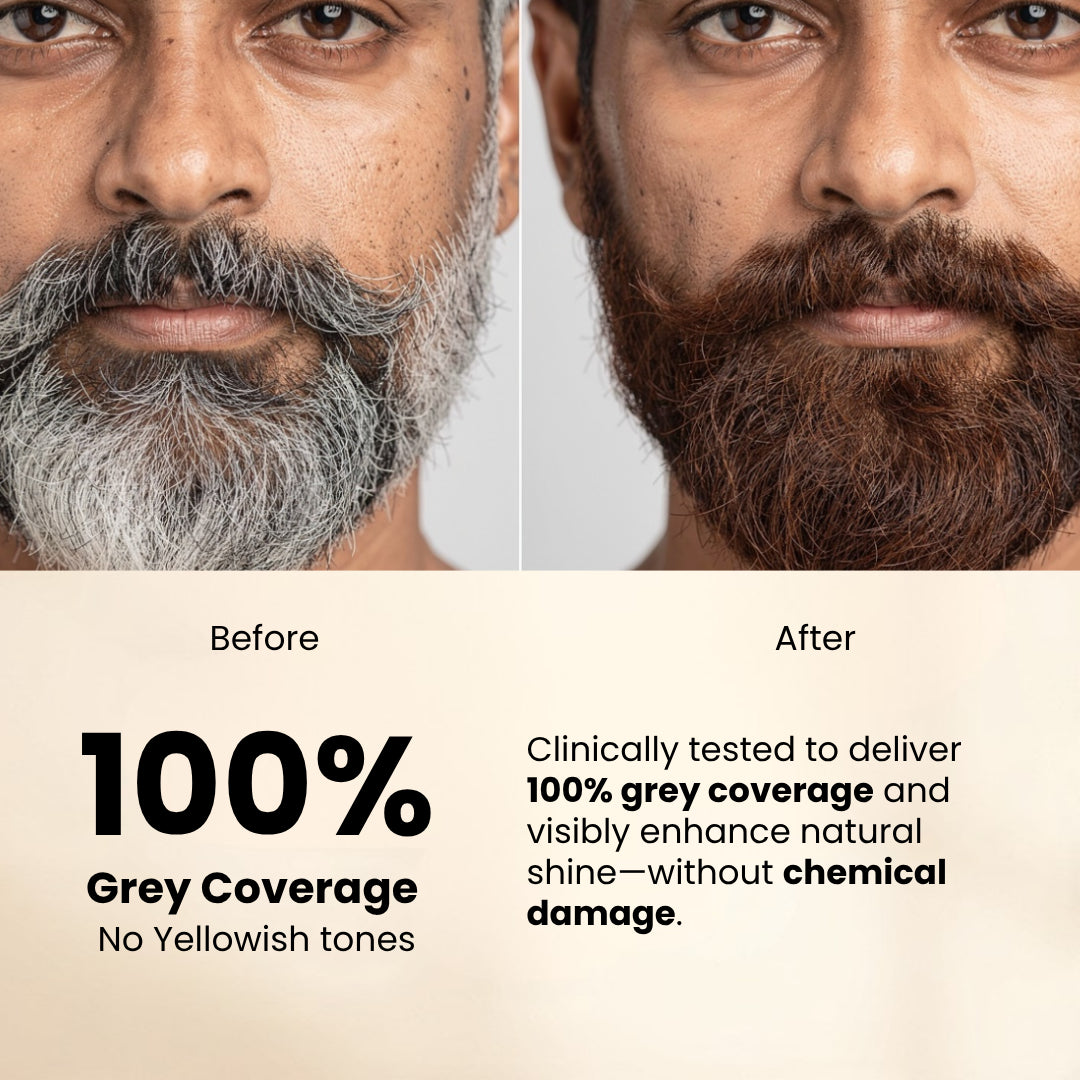 Herbal Beard & Hair Color - Brown |NO AMMONIA|50g