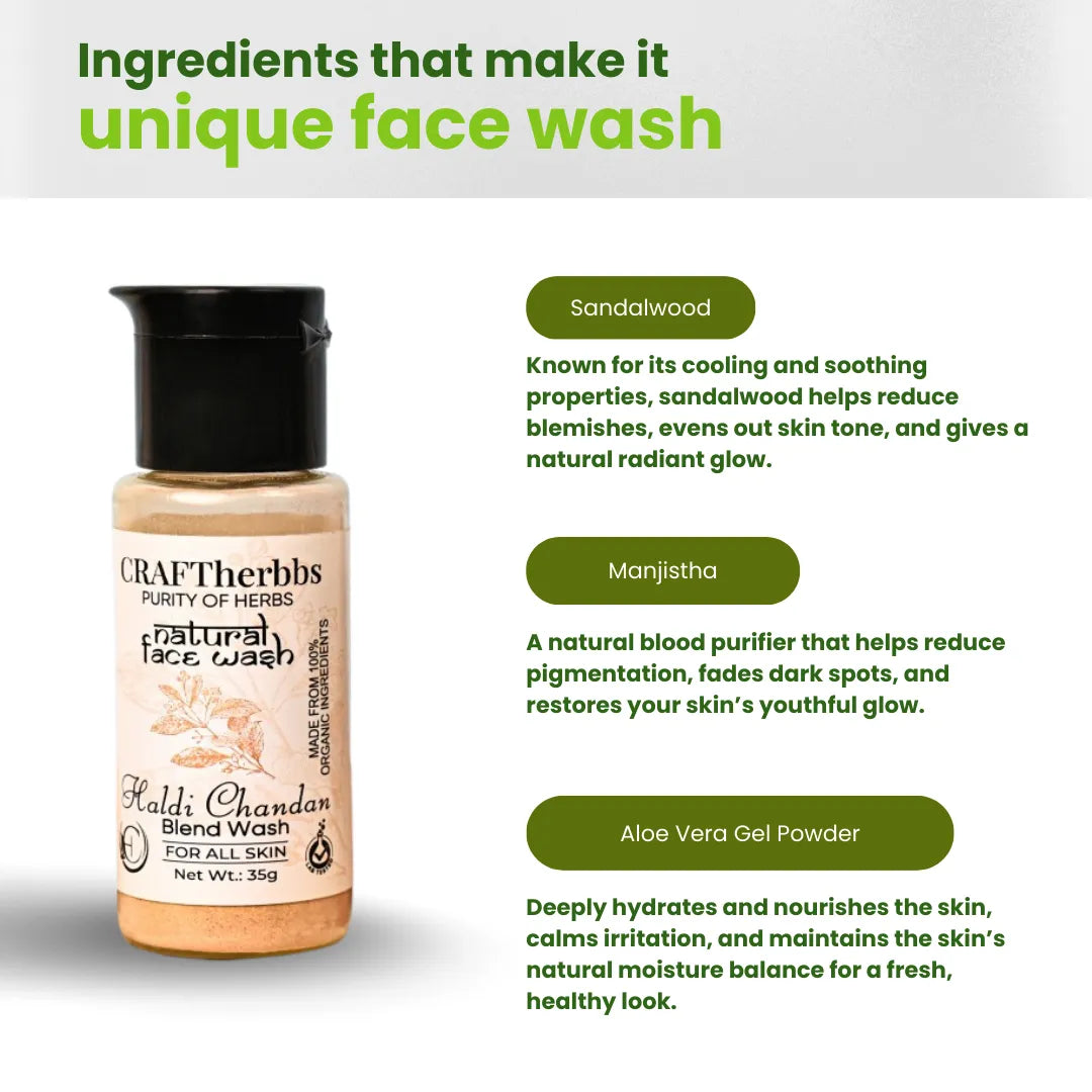 Herbal Haldi Chandan Blend Face Wash