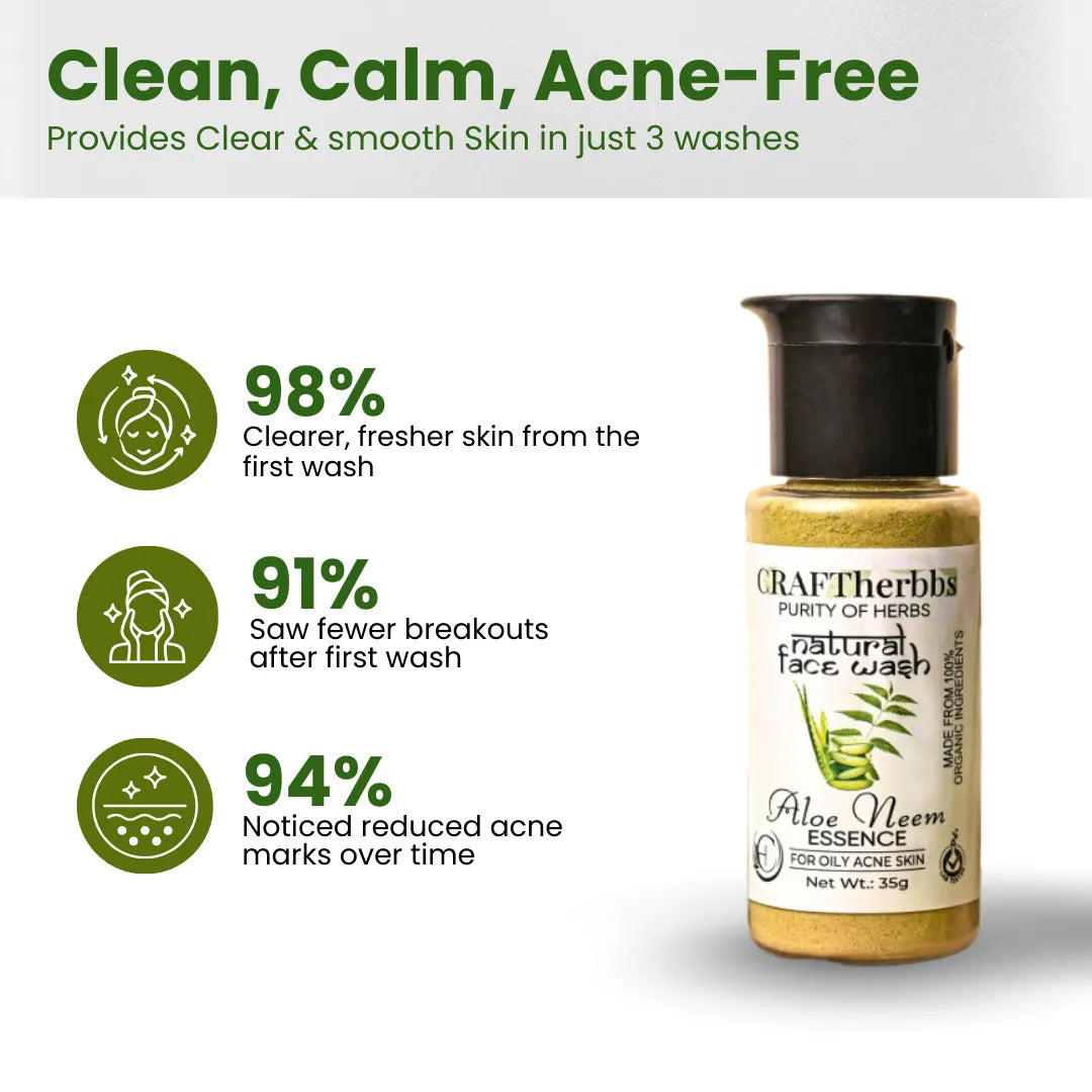 Herbal Neem Essence Face Wash | Remove Acne