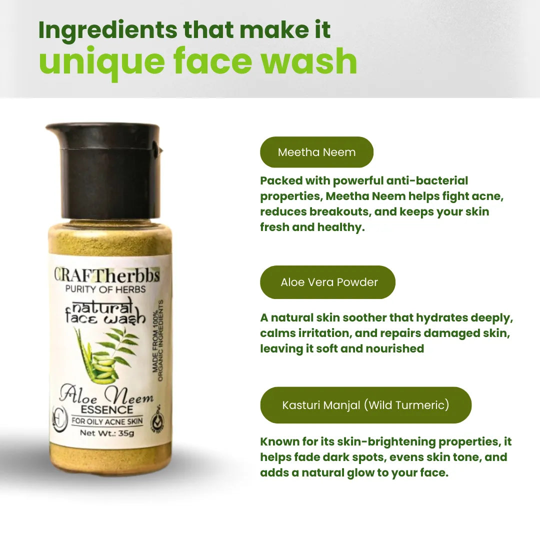 Herbal Neem Essence Face Wash | Remove Acne