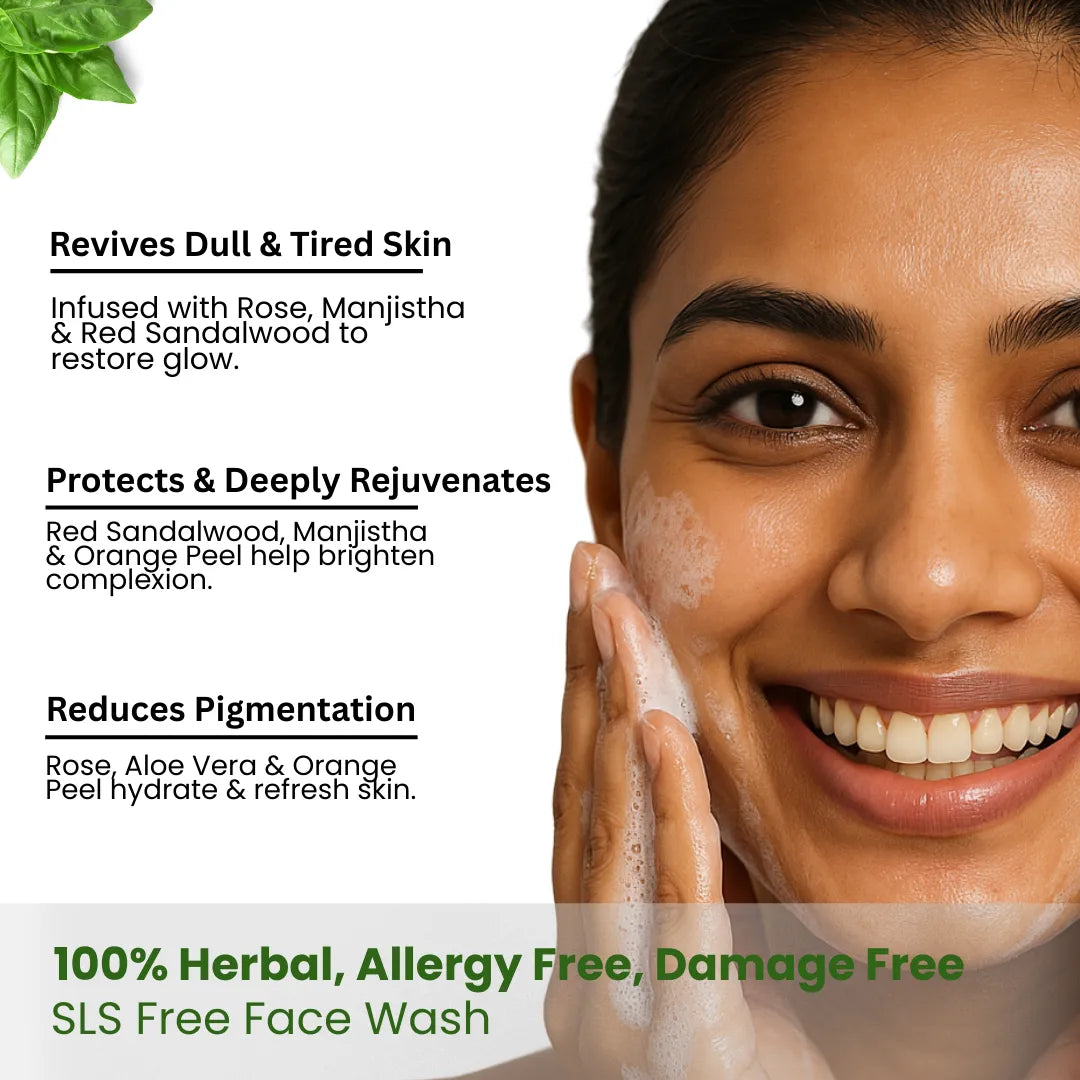 Herbal Rose Petal Face Wash | CRAFTherbbs