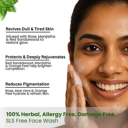 Herbal Rose Petal Face Wash | CRAFTherbbs