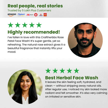 Herbal Rose Petal Face Wash | CRAFTherbbs