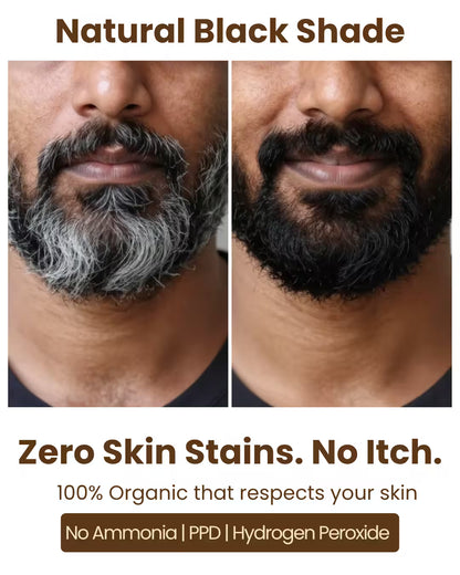 Herbal Hair & Beard Color | Black | NO AMMONIA | 50g