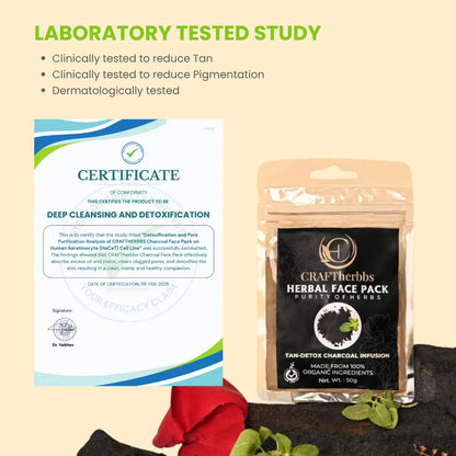 Tan-Detox Charcoal Infusion Pack Herbal | 50g