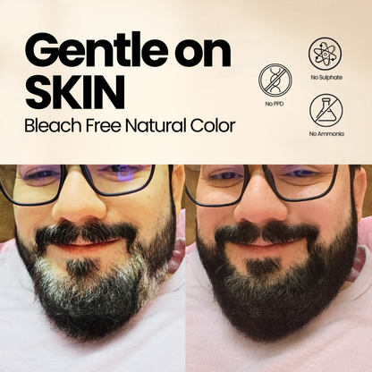 Herbal Hair & Beard Color | Black | NO AMMONIA | 50g