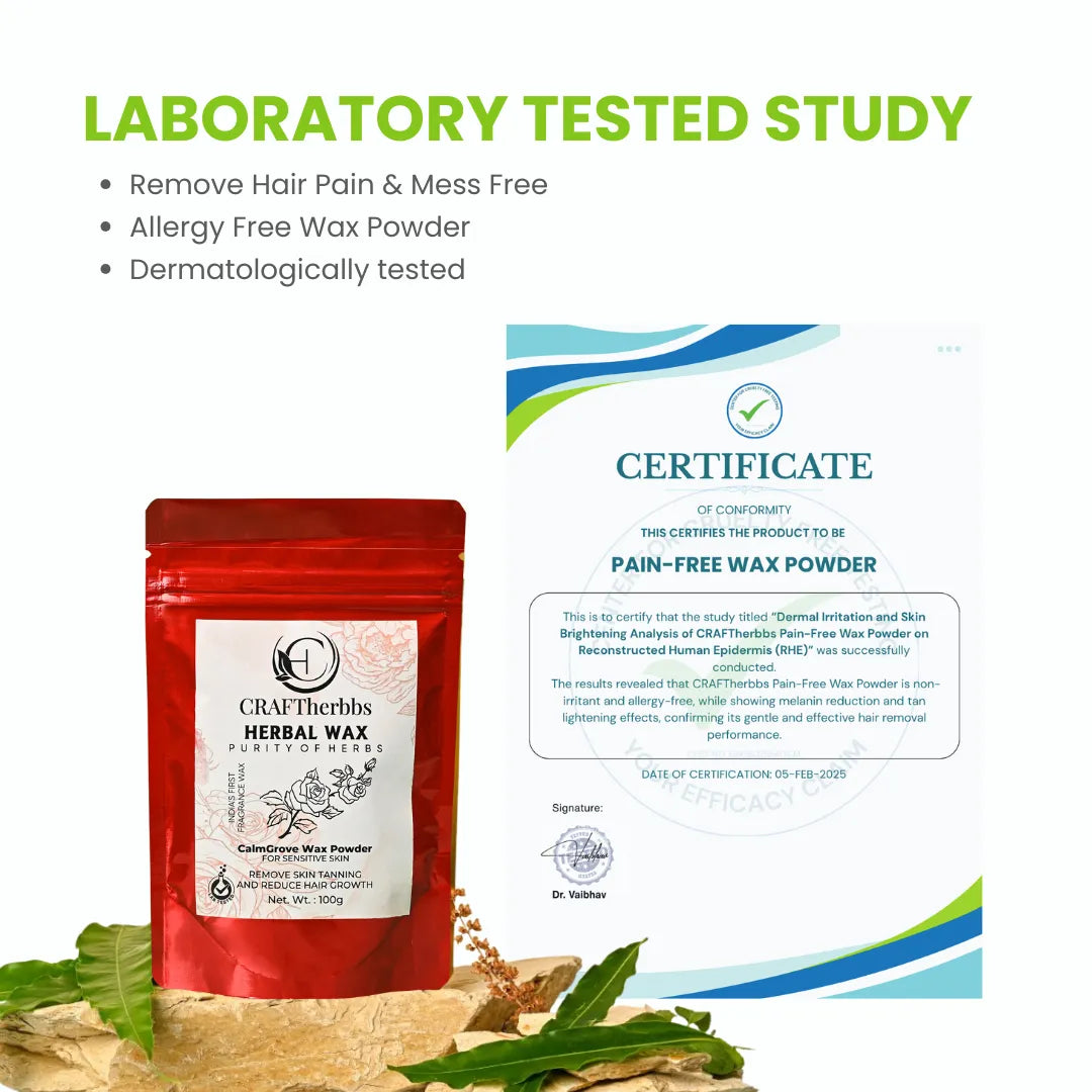 Herbal CalmGrove PAIN FREE Full Body Wax Powder | 100g