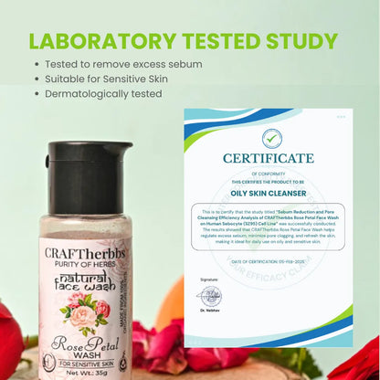 Herbal Rose Petal Face Wash | CRAFTherbbs